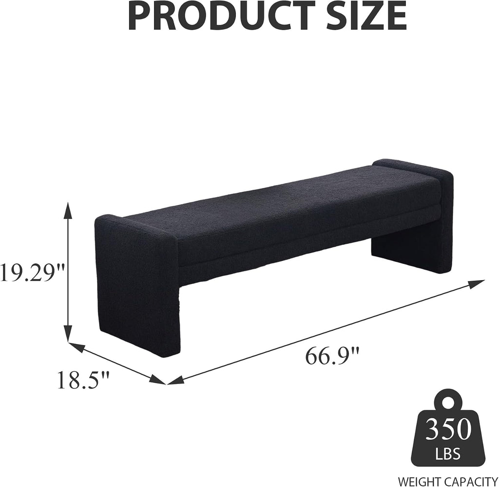 Modern Upholstered Multi‑Purpose Bedroom Bench
