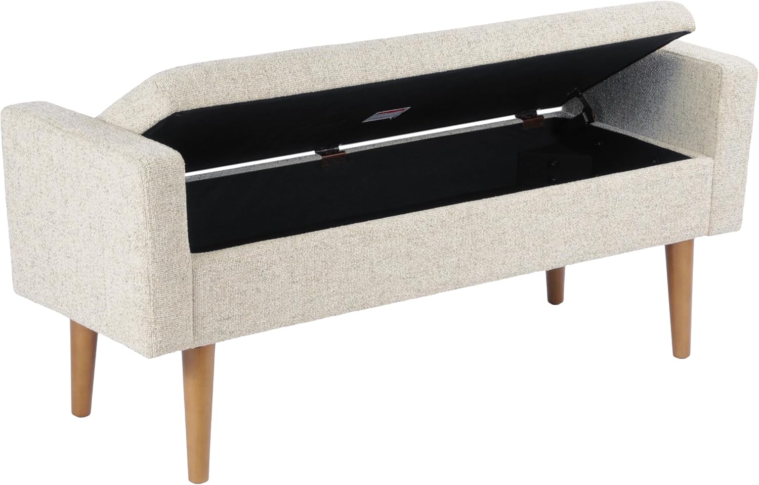 Fabric Upholstered Multi‑Functional Storage Bench