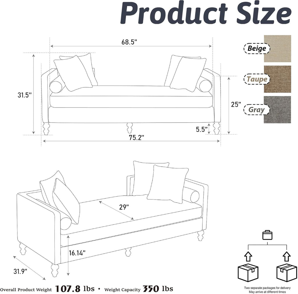 Chenille Upholstered End‑of‑Bed Bench