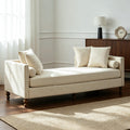 Chenille Upholstered End‑of‑Bed Bench