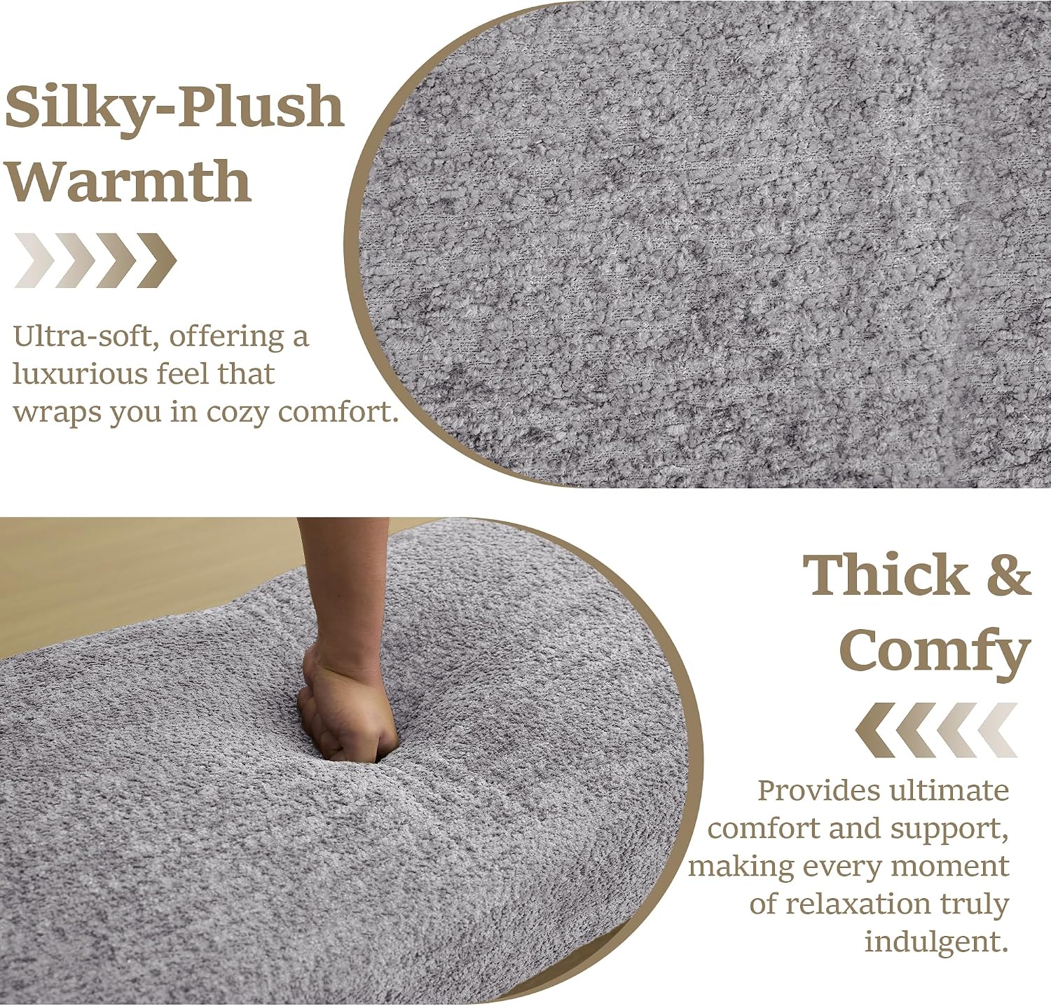 Modern Upholstered Solid‑Frame End‑of‑Bed Bench